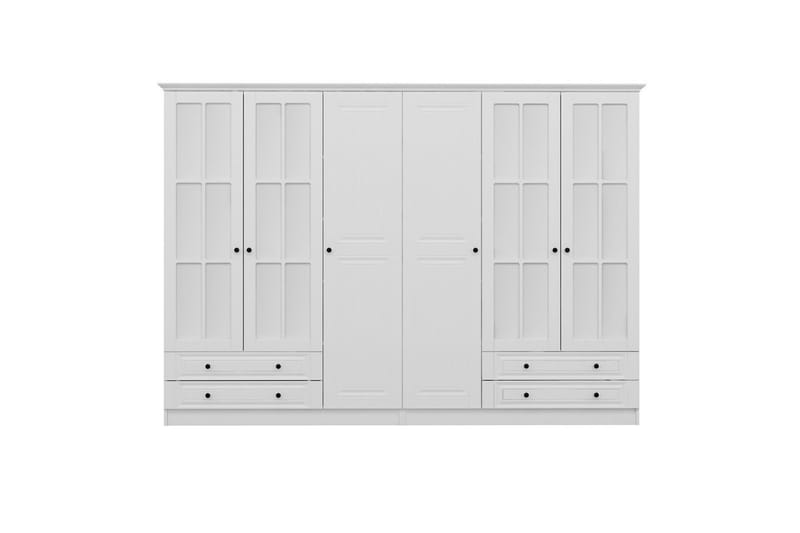 Fruitland Garderobe med Spejl - Hvid - Opbevaring - Tøjopbevaring - Garderobeskabe