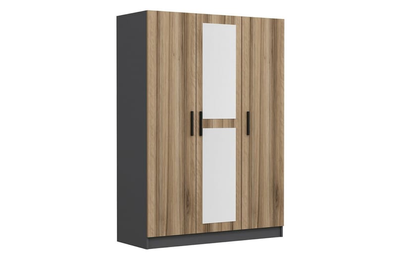 Fruitland Garderobe med Spejl - Oak - Opbevaring - Tøjopbevaring - Garderobeskabe