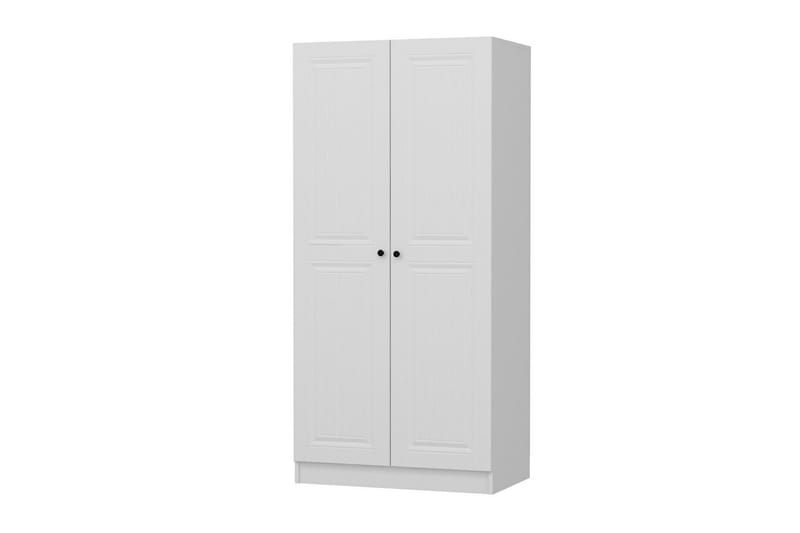 Fruitland Garderobeskab 90 cm i Malet Træ - Hvid - Opbevaring - Tøjopbevaring - Garderobeskabe