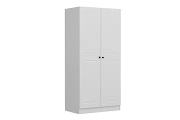 Fruitland Garderobeskab 90 cm i Malet Træ - Hvid - Opbevaring - Tøjopbevaring - Garderobeskabe