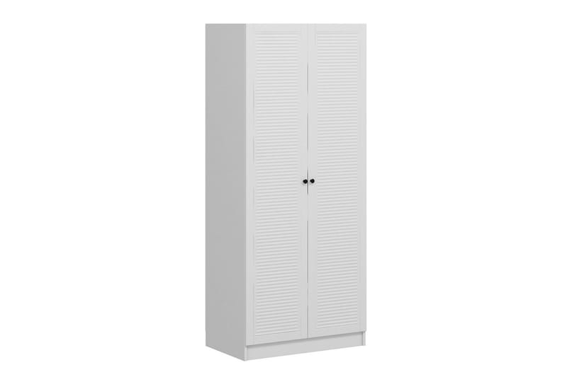 Fruitland Garderobeskab 90 cm i Malet Træ - Hvid - Opbevaring - Tøjopbevaring - Garderobeskabe