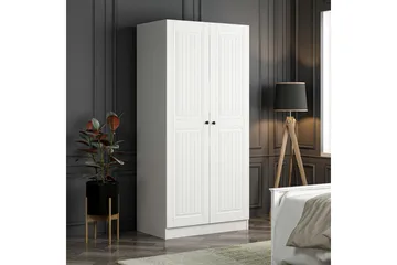 Fruitland Garderobeskab 90 cm i Malet Træ - Hvid - Opbevaring - Tøjopbevaring - Garderobeskabe