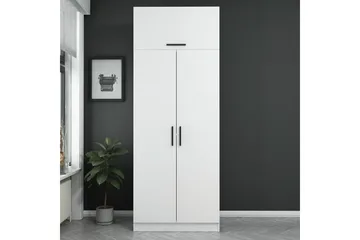 Fruitland Garderobeskab 90 cm i Træ - Hvid - Opbevaring - Tøjopbevaring - Garderobeskabe