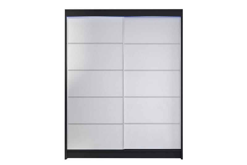 Garderobe + LED - Sort / hvid - Garderobeskabe - Garderobeskab & klædeskab