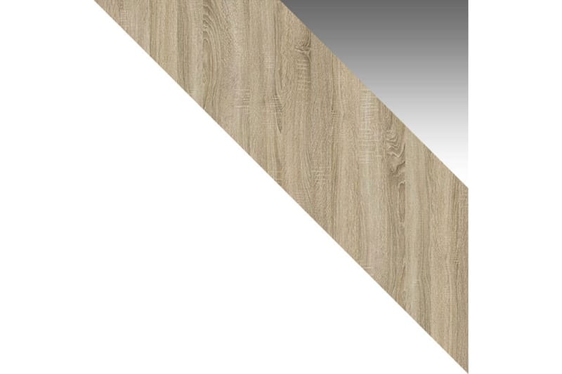 Garderobe + LED - Vit / Ek - Opbevaring - Tøjopbevaring - Garderobeskabe