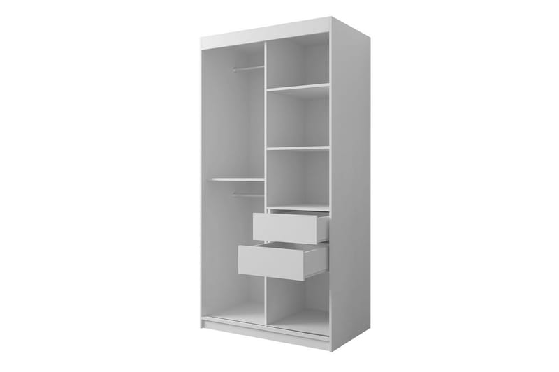Garderobe 100 - Sort|Natur - Opbevaring - Tøjopbevaring - Garderobeskabe