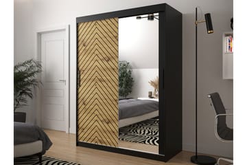 Garderobe 150 - Sort|Natur - Opbevaring - Tøjopbevaring - Garderobeskabe