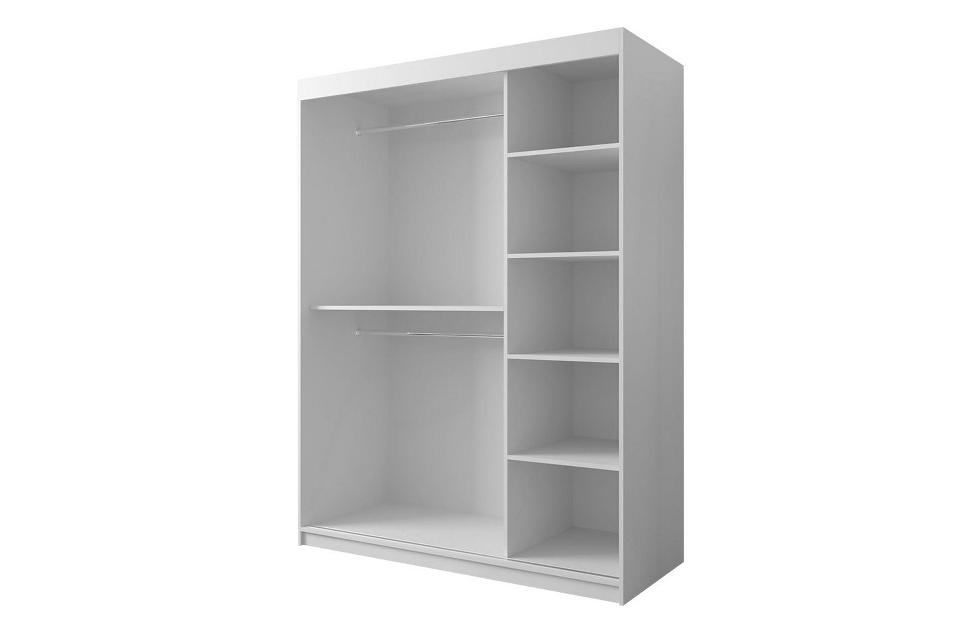 Garderobe 150 - Sort|Natur - Opbevaring - Tøjopbevaring - Garderobeskabe
