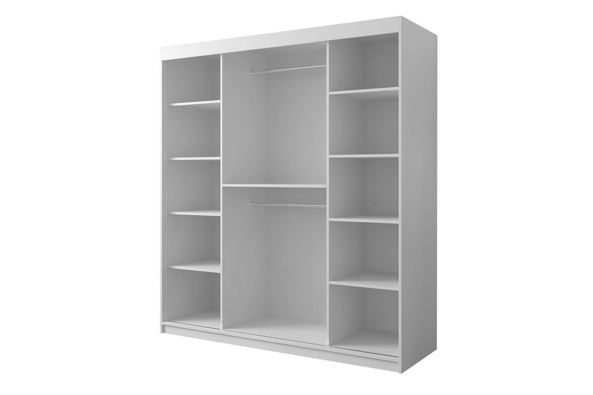 Garderobe 180 - Sort|Natur - Opbevaring - Tøjopbevaring - Garderobeskabe