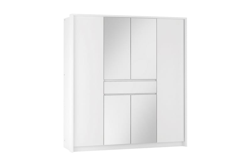 Garderobe 200 cm - Hvid - Opbevaring - Tøjopbevaring - Garderobeskabe