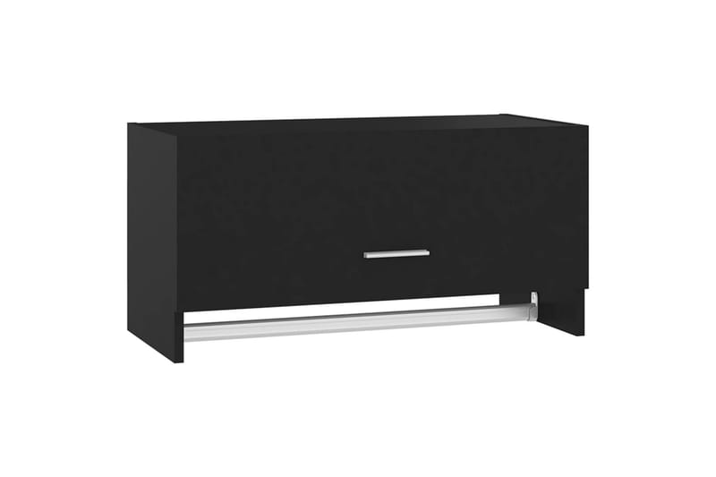 garderobe 70x32,5x35 cm spånplade sort - Sort - Opbevaring - Tøjopbevaring - Garderobeskabe