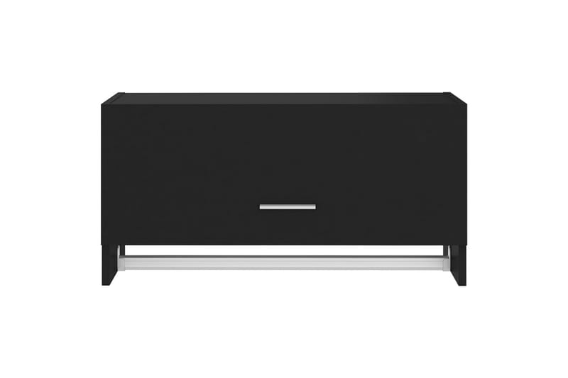 garderobe 70x32,5x35 cm spånplade sort - Sort - Opbevaring - Tøjopbevaring - Garderobeskabe