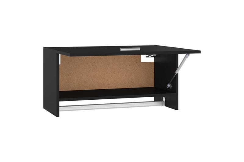 garderobe 70x32,5x35 cm spånplade sort - Sort - Opbevaring - Tøjopbevaring - Garderobeskabe