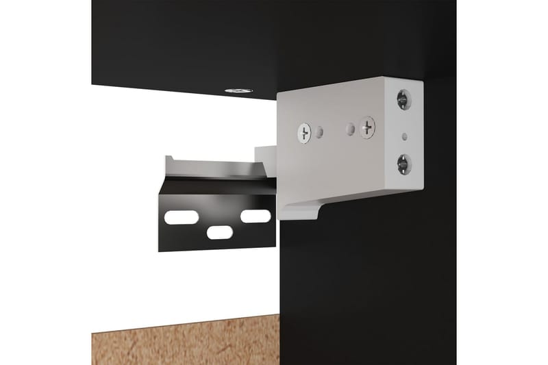 garderobe 70x32,5x35 cm spånplade sort - Sort - Opbevaring - Tøjopbevaring - Garderobeskabe