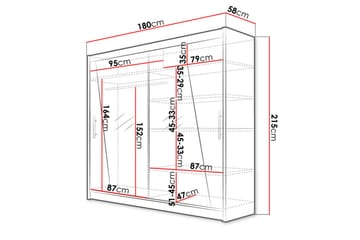Garderobe BEGA - Hvid - Opbevaring - Tøjopbevaring - Garderobeskabe