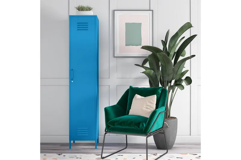 Garderobe Cache Blå - Blå - Opbevaring - Tøjopbevaring - Garderobeskabe - Garderobeskab & klædeskab