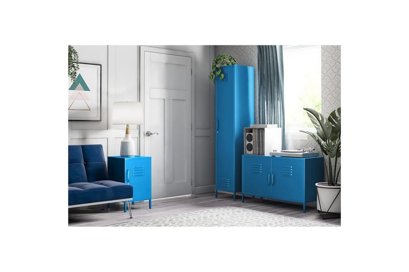Garderobe Cache Blå - Blå - Opbevaring - Tøjopbevaring - Garderobeskabe - Garderobeskab & klædeskab