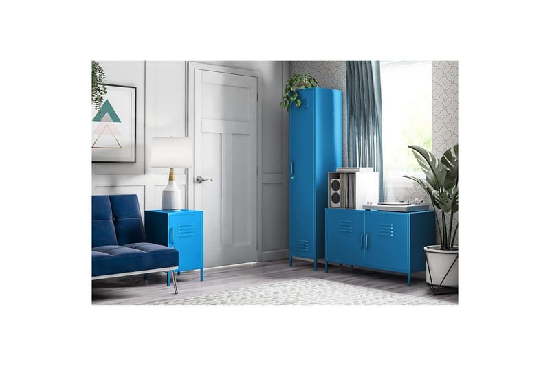 Garderobe Cache Blå - Blå - Opbevaring - Tøjopbevaring - Garderobeskabe - Garderobeskab & klædeskab