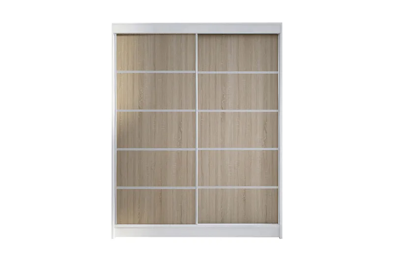 Garderobe Camino - Hvid/Eg - Opbevaring - Tøjopbevaring - Garderobeskabe