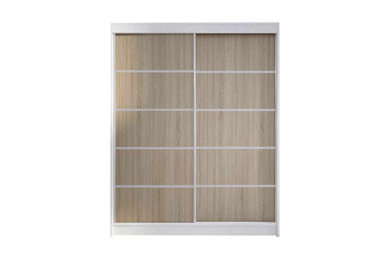 Garderobe Camino - Hvid/Eg - Opbevaring - Tøjopbevaring - Garderobeskabe
