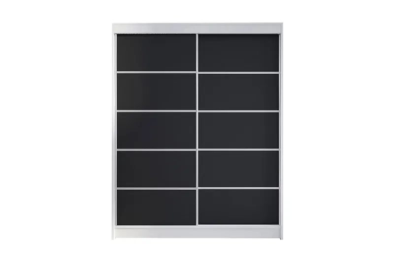 Garderobe Camino - Hvid/Sort - Opbevaring - Tøjopbevaring - Garderobeskabe