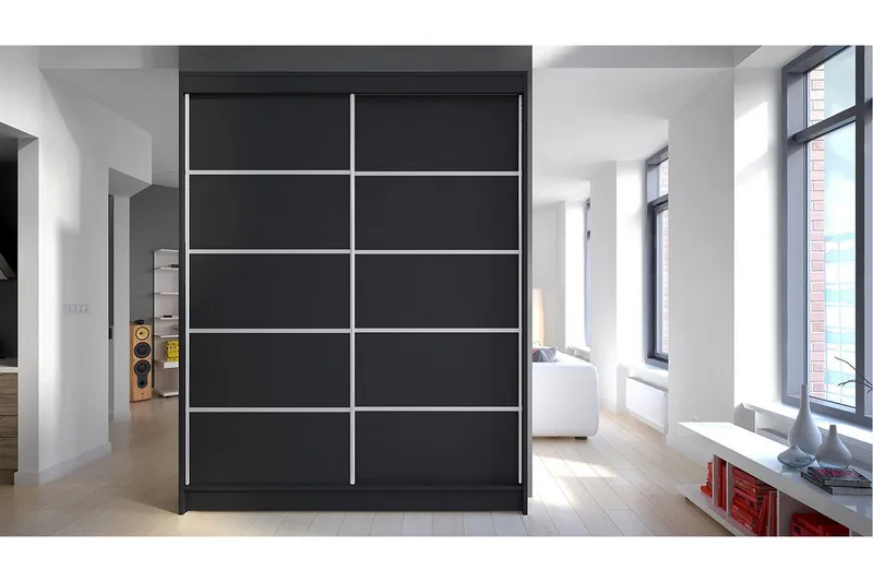 Garderobe Camino - Sort - Opbevaring - Tøjopbevaring - Garderobeskabe