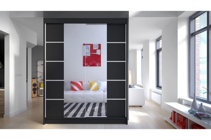 Garderobe Camino - Sort - Opbevaring - Tøjopbevaring - Garderobeskabe