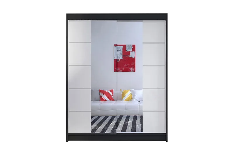 Garderobe Camino, Sort/Hvid