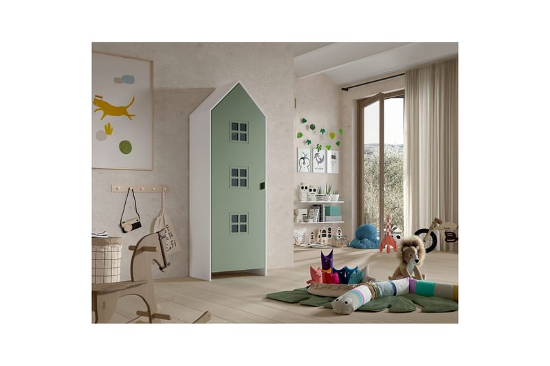 Garderobe Casami Brugge Grøn - Grøn - Opbevaring - Tøjopbevaring - Garderobeskabe