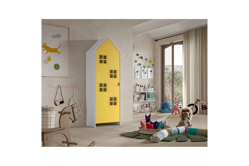 Garderobe Casami Brugge Gul - Gul - Opbevaring - Tøjopbevaring - Garderobeskabe