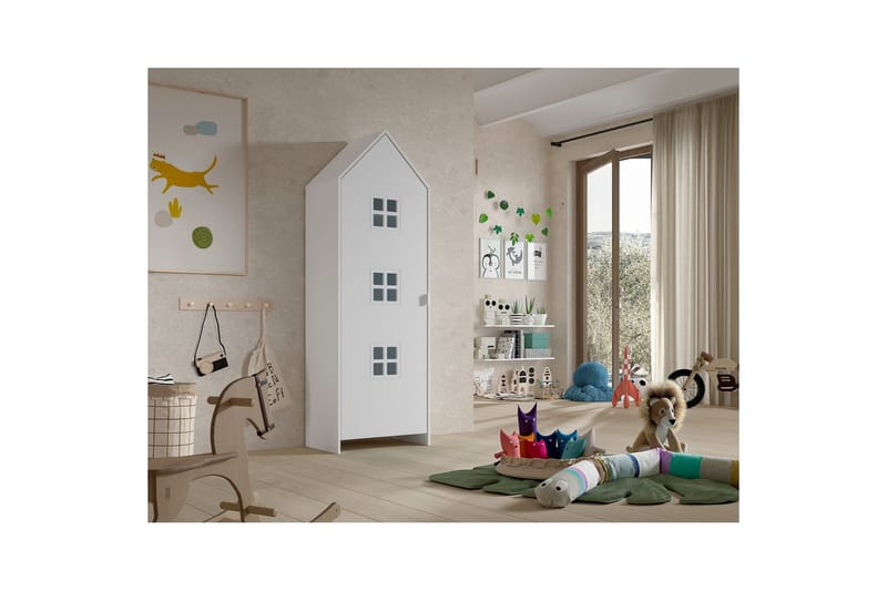 Garderobe Casami Brugge Hvid - Hvid - Opbevaring - Tøjopbevaring - Garderobeskabe