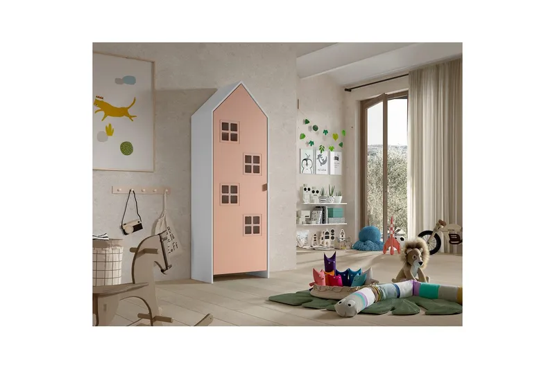 Garderobe Casami Brugge Pink - Pink - Opbevaring - Tøjopbevaring - Garderobeskabe