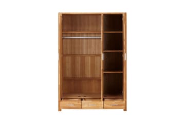 Garderobe CHICAGO 3-låger og 3-skuffer 130x57xH190 - Opbevaring - Tøjopbevaring - Garderobeskabe