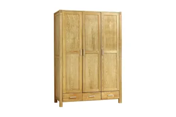 Garderobe CHICAGO 3-låger og 3-skuffer 130x57xH190 - Opbevaring - Tøjopbevaring - Garderobeskabe