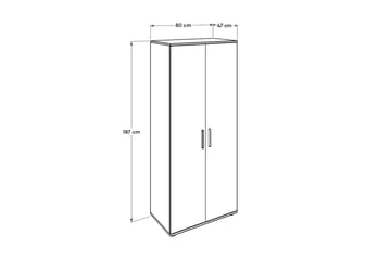 Garderobe Hvid - Opbevaring - Tøjopbevaring - Garderobeskabe