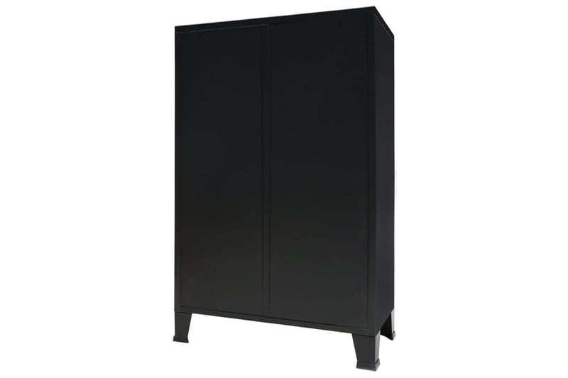 Garderobe I Metal Industriel Stil 67 X 35 X 107 Cm Sort - Sort - Opbevaring - Tøjopbevaring - Garderobeskabe