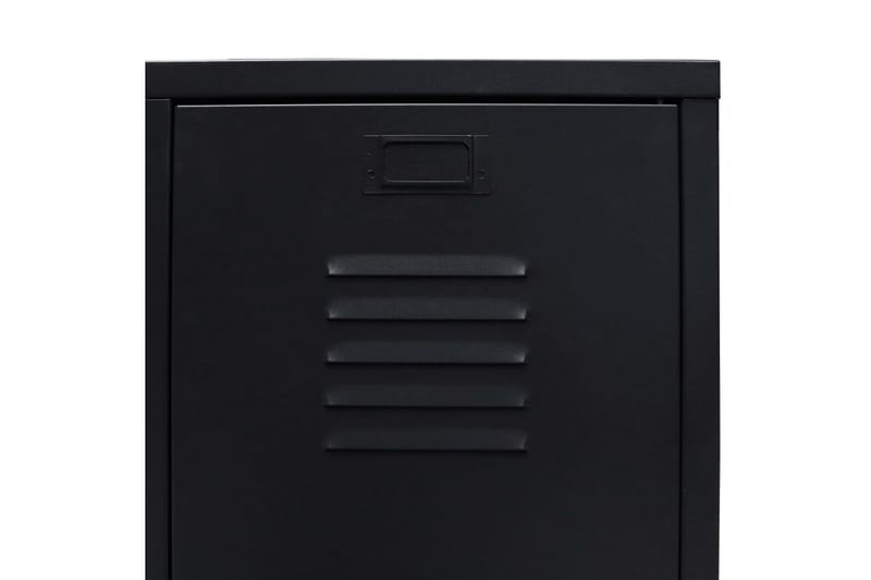 Garderobe I Metal Industriel Stil 67 X 35 X 107 Cm Sort - Sort - Opbevaring - Tøjopbevaring - Garderobeskabe