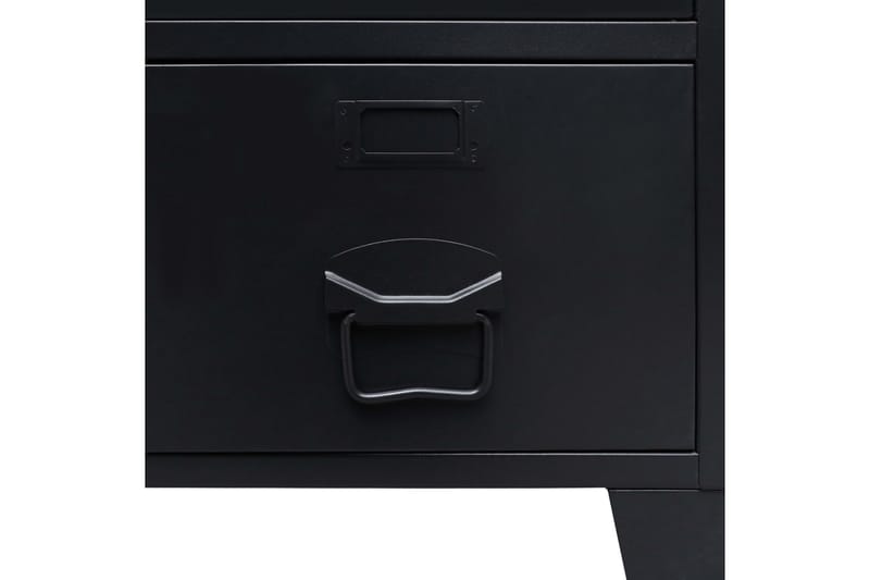 Garderobe I Metal Industriel Stil 67 X 35 X 107 Cm Sort - Sort - Opbevaring - Tøjopbevaring - Garderobeskabe