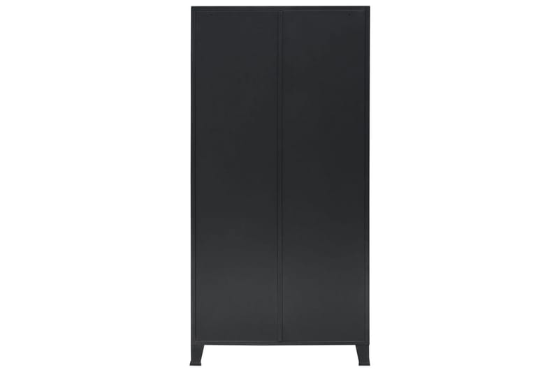 Garderobe I Metal Industriel Stil 90 X 40 X 180 Cm Sort - Sort - Opbevaring - Tøjopbevaring - Garderobeskabe