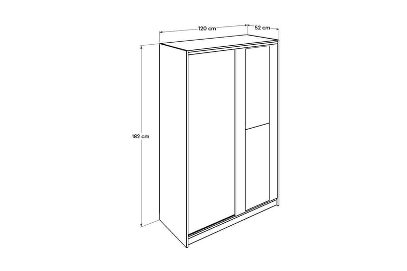 Garderobe Jovel Hvid - Hvid - Opbevaring - Tøjopbevaring - Garderobeskabe