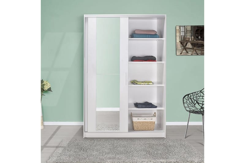 Garderobe Jovel Hvid - Hvid - Opbevaring - Tøjopbevaring - Garderobeskabe