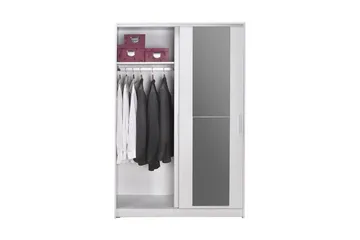 Garderobe Jovel Hvid - Hvid - Opbevaring - Tøjopbevaring - Garderobeskabe