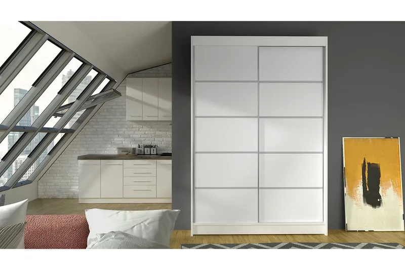 Garderobe Lino - Hvid - Opbevaring - Tøjopbevaring - Garderobeskabe - Garderobeskab & klædeskab