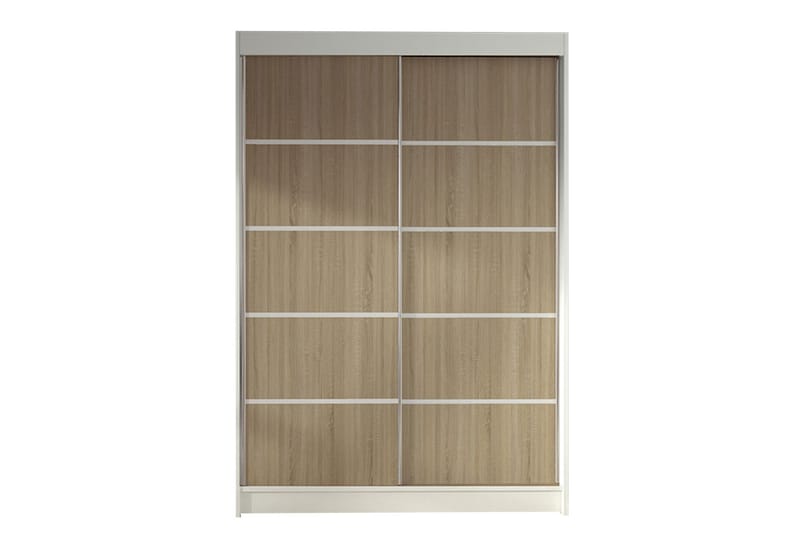 Garderobe Lino - Hvid/Eg - Opbevaring - Tøjopbevaring - Garderobeskabe