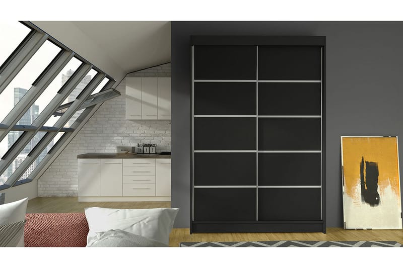 Garderobe Lino - Sort - Opbevaring - Tøjopbevaring - Garderobeskabe