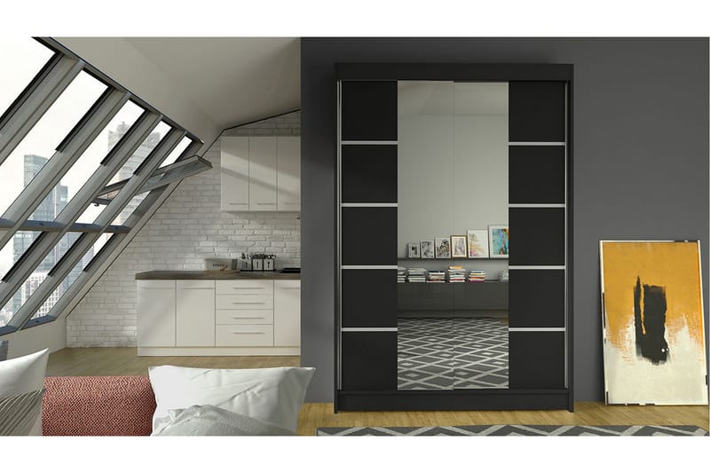 Garderobe Lino - Sort - Opbevaring - Tøjopbevaring - Garderobeskabe