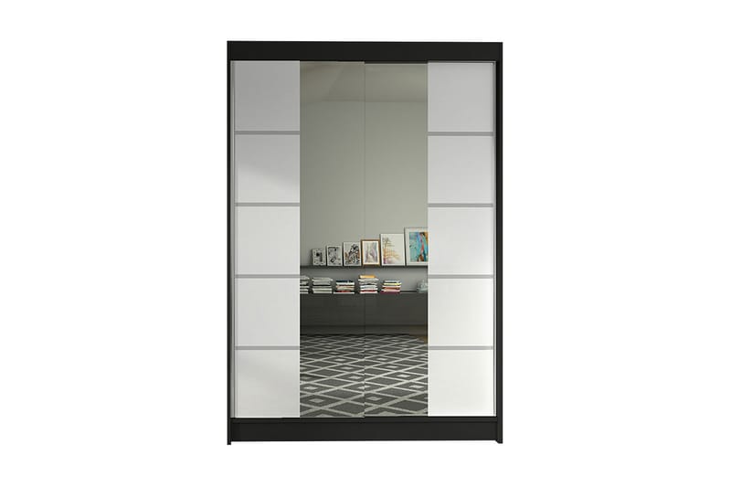 Garderobe Lino - Sort/Hvid - Opbevaring - Tøjopbevaring - Garderobeskabe