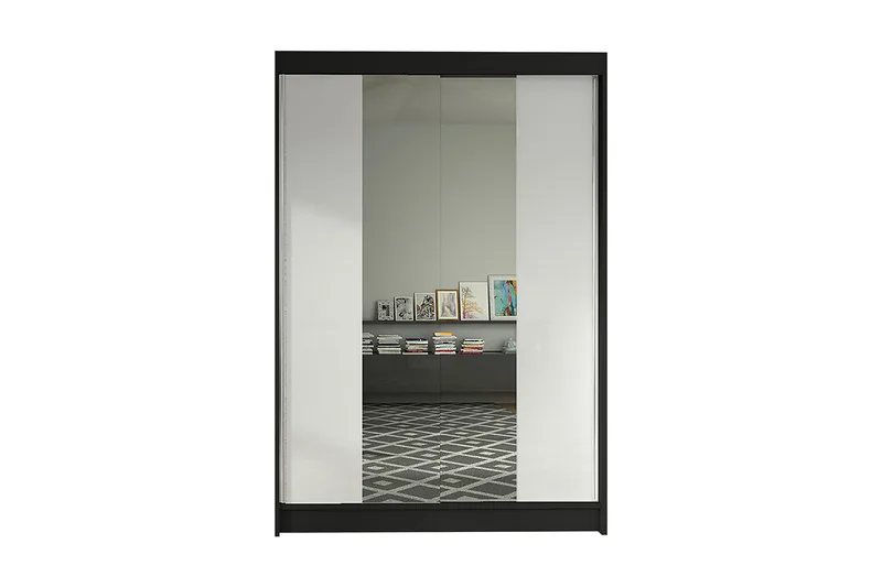 Garderobe Lino, Sort/Hvid