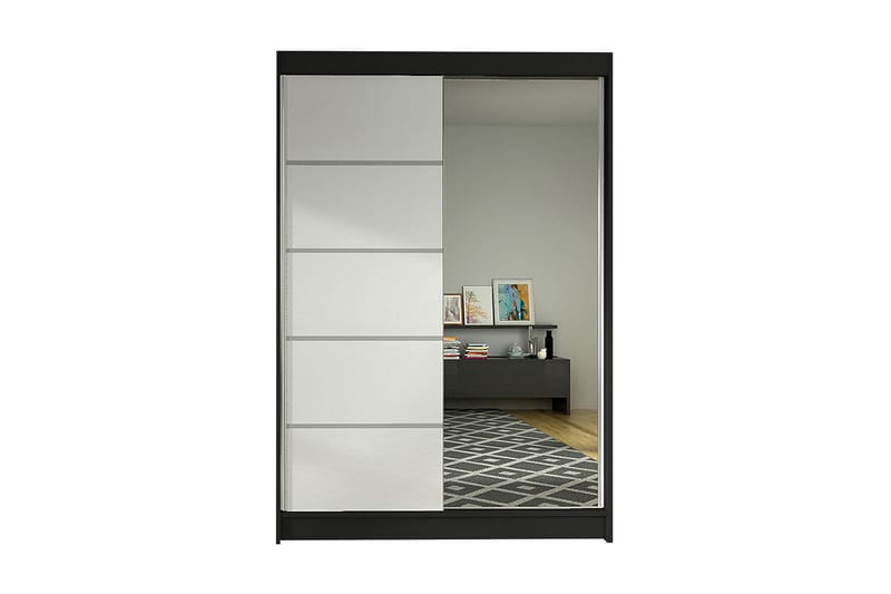 Garderobe Lino, Sort/Hvid