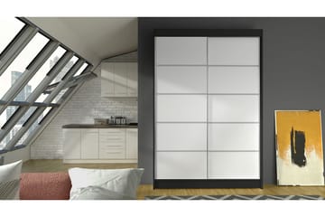 Garderobe Lino - Sort/Hvid - Opbevaring - Tøjopbevaring - Garderobeskabe - Garderobeskab & klædeskab